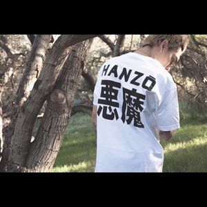 City Approval white Hanzo long sleeve tee